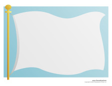 Blank flag - Tim's Printables
