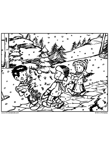 bringing-home-the-christmas-tree-coloring-page