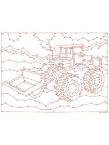 Bulldozer Dot-to-Dot - Tim's Printables