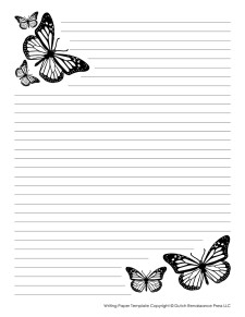 Butterfly Paper - Tim's Printables