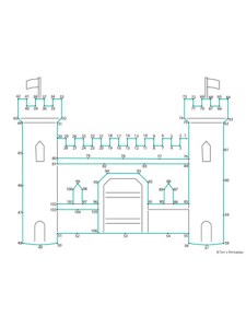 Castle Dot-to-Dot - Easy - Tim's Printables