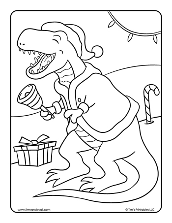 christmas-dinosaur-coloring-page