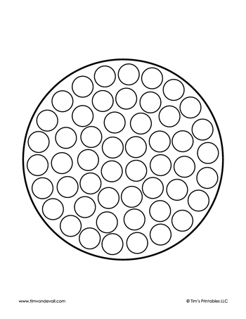 circle dot marker worksheet