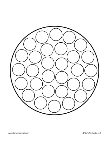 circle dot marker worksheet