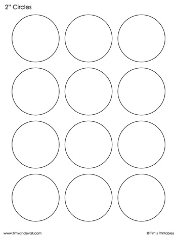 circle templates 2 inches