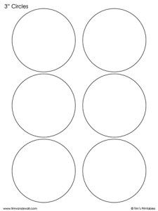 Circle Templates - 3 Inch