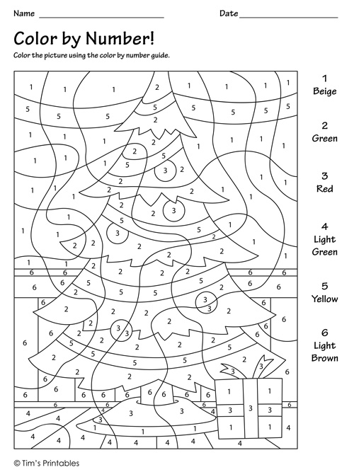 color-by-number-the-christmas-tree-tim-s-printables
