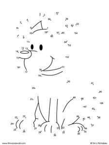 Dog Dot-to-Dot - Medium - Tim's Printables
