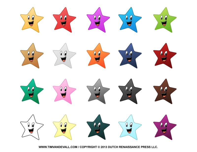Printable Star Clip Art