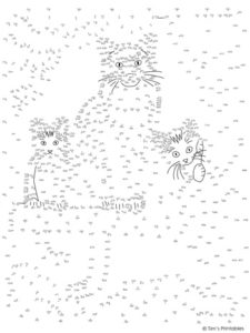 Cat-Dot-to-Dot-350 - Tim's Printables