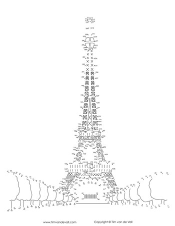 Eiffel Tower Dot-to-Dot