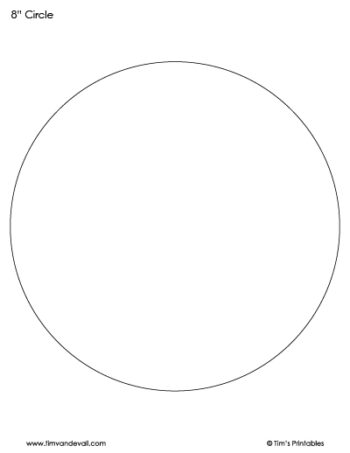 Circle Template - 8 Inches