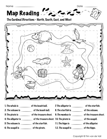 Map Reading Worksheets