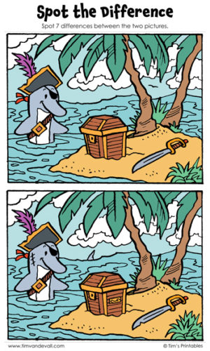 Spot the Difference 11 - "Dolphin Loot!"