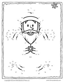 Christmas Dot-to-Dot for Kids - Printable Holiday Connect the Dots