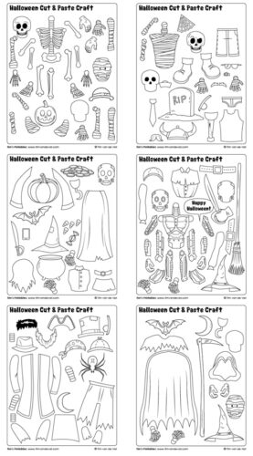 halloween-cut-and-paste-collection