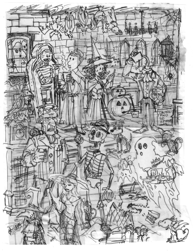 Halloween Hidden Objects Puzzle - Work in Progress - Tim's Printables