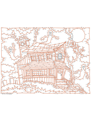 haunted-house-dot-to-dot