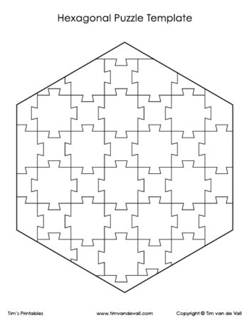 hexagon puzzle template