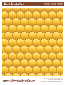 Honeycomb Template &amp; Honeycomb Pattern