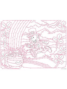 Leprechaun Dot-to-Dot - Tim's Printables