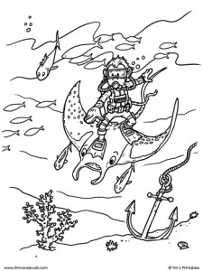 manta-ray-monkey-coloring-page