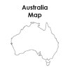 Blank Australia Map Printable – Tim's Printables