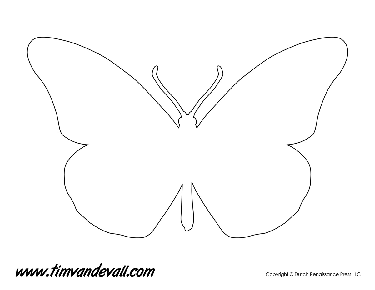 Monarch Butterfly Stencil – Tim's Printables