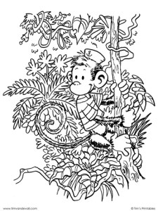monkey-coloring-page
