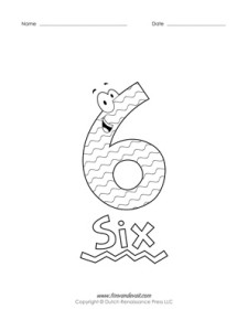 Printable Number Coloring Pages | Free Preschool Coloring Pages