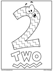 Tim's Printable Number Coloring Pages - Tim's Printables