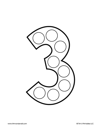 Number Dot Marker Worksheets - Image 3