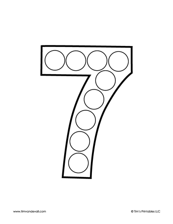 Number Dot Marker Worksheets - Image 7
