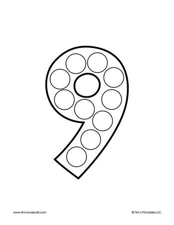 Number Dot Marker Worksheets - Image 9