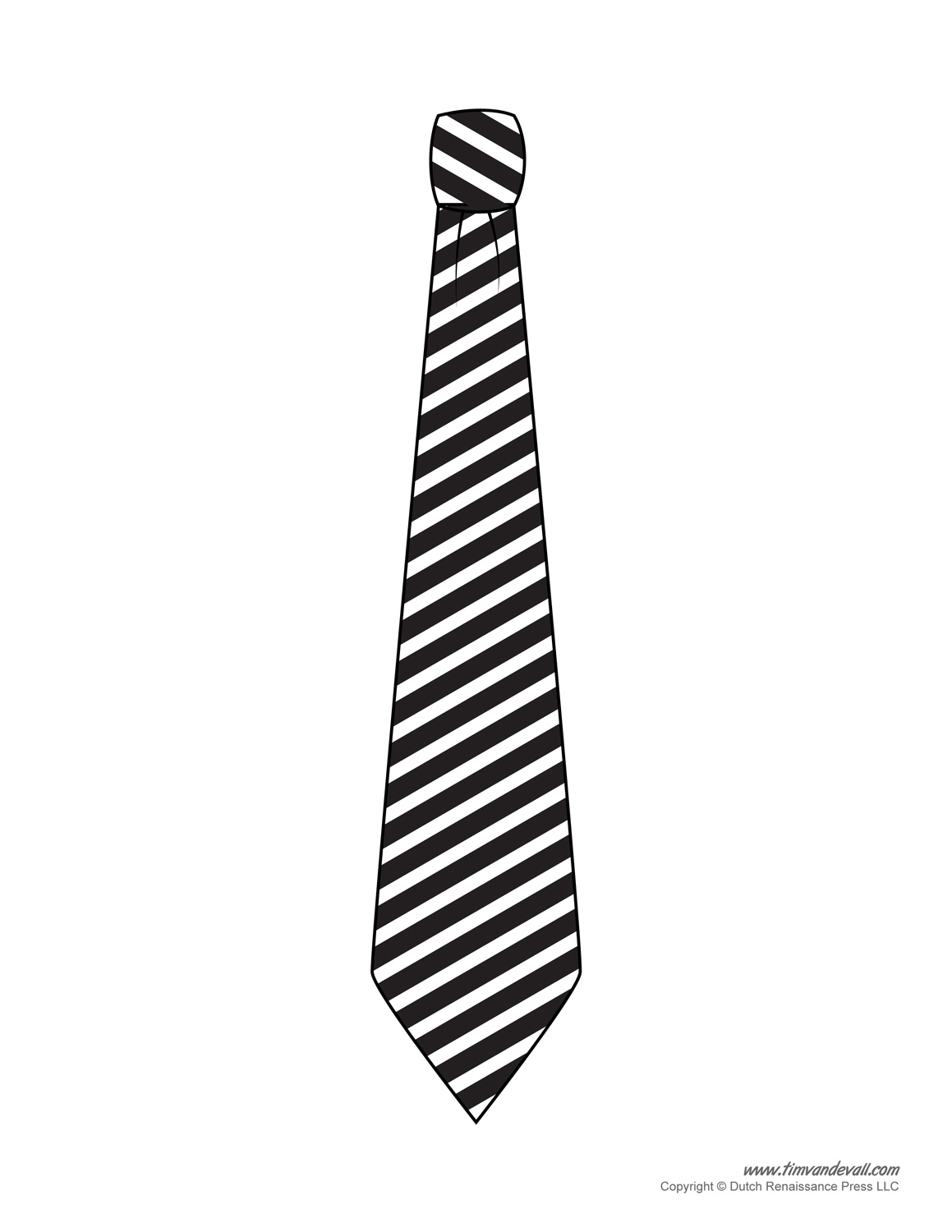 Paper Tie Templates for Kids Tim's Printables