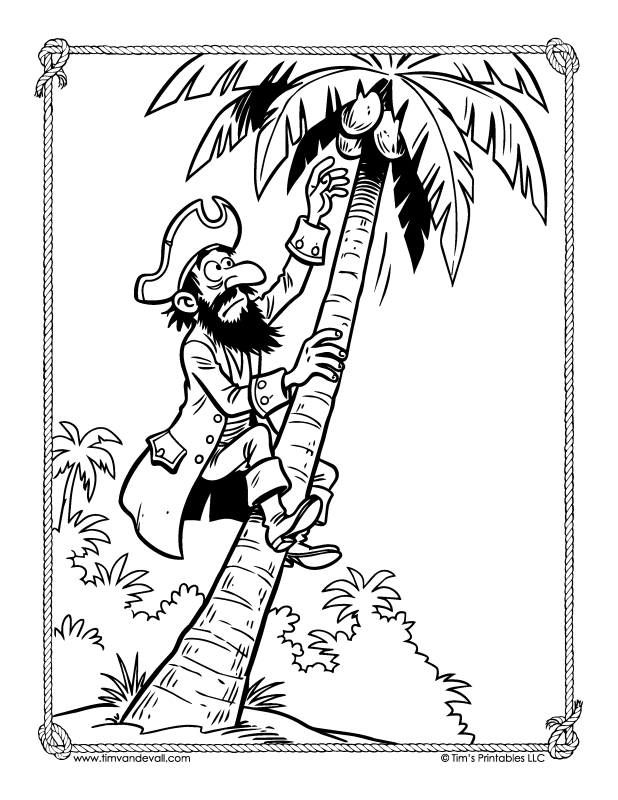 pirate coloring sheet printables