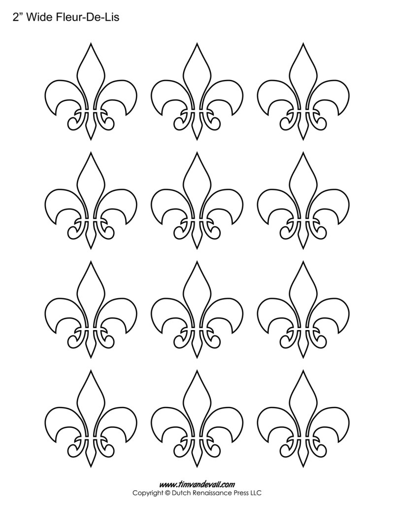 Fleur De Lis Templates | Printable Fleur De Lis Shapes