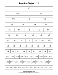 Free Printable Fraction Strips Blank Fraction Bars Math Printables Free Printable Fraction Strips Blank Fraction Bars Math Printables