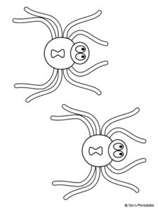 Spiders Templates – Tim's Printables