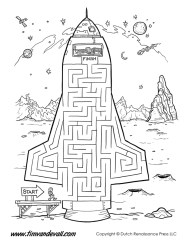 Space Maze Printable