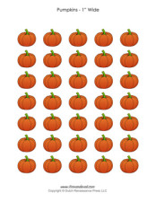 Free Pumpkin Clip Art Sheets | Printable Pumpkin Stickers for Kids