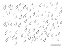 Rain template - Tim's Printables