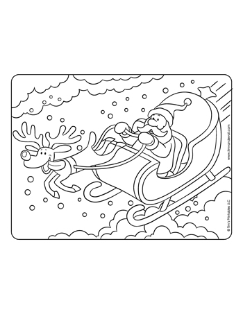 santas-sleigh-coloring-page