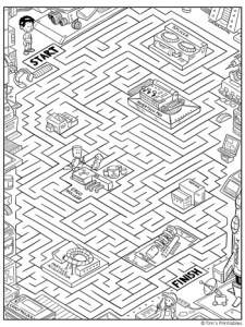Science Lab Maze - Tim's Printables