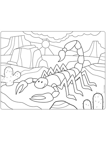 scorpion-coloring-page