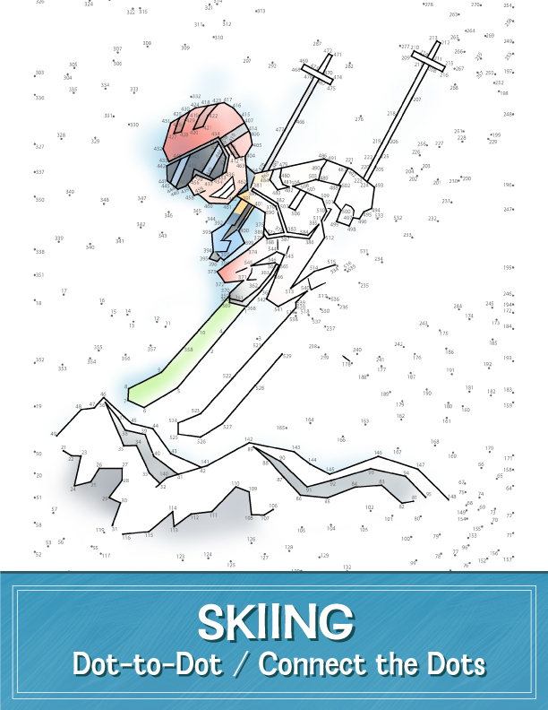 skiing-dot-to-dot