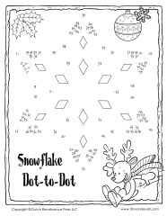 Snowflake Dot to Dot 1 Tim s Printables