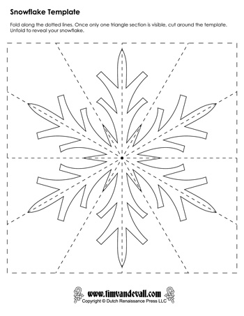 snowflake template 04 350 Tim #39 s Printables