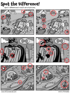 Spot the Difference Archives - Tim's Printables