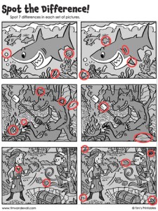 Spot the Difference Archives - Tim's Printables
